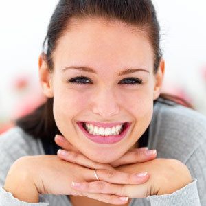 Woman smiling